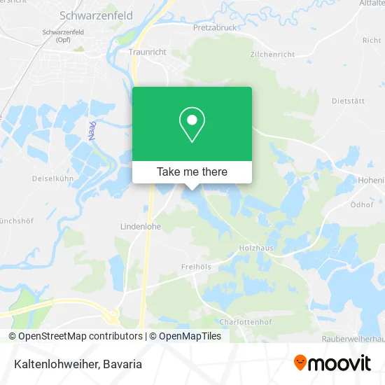 Карта Kaltenlohweiher