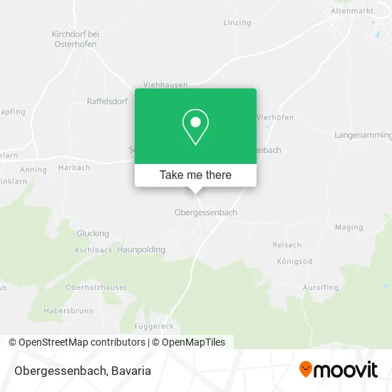 Obergessenbach map