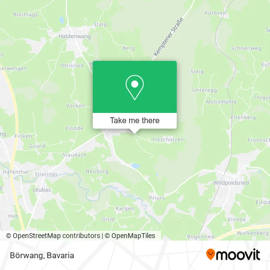 Карта Börwang