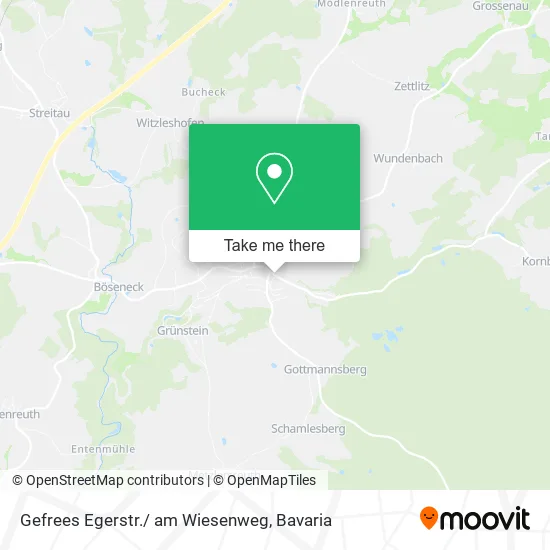 Карта Gefrees Egerstr./ am Wiesenweg