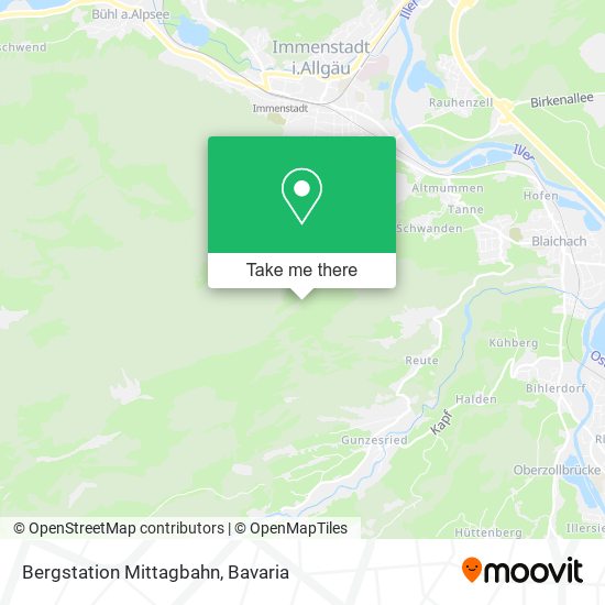 Bergstation Mittagbahn map