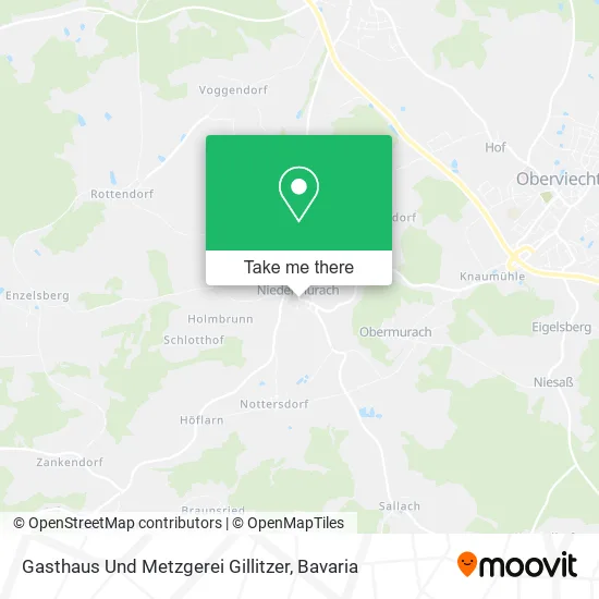 Карта Gasthaus Und Metzgerei Gillitzer