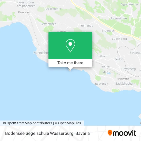 Карта Bodensee Segelschule Wasserburg