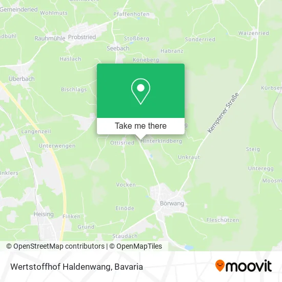 Wertstoffhof Haldenwang map