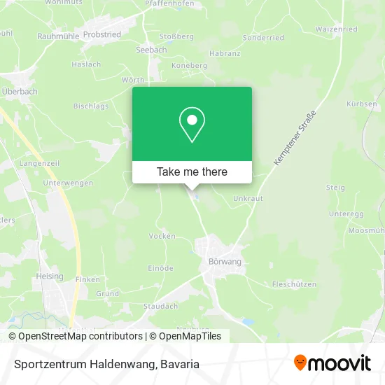 Карта Sportzentrum Haldenwang