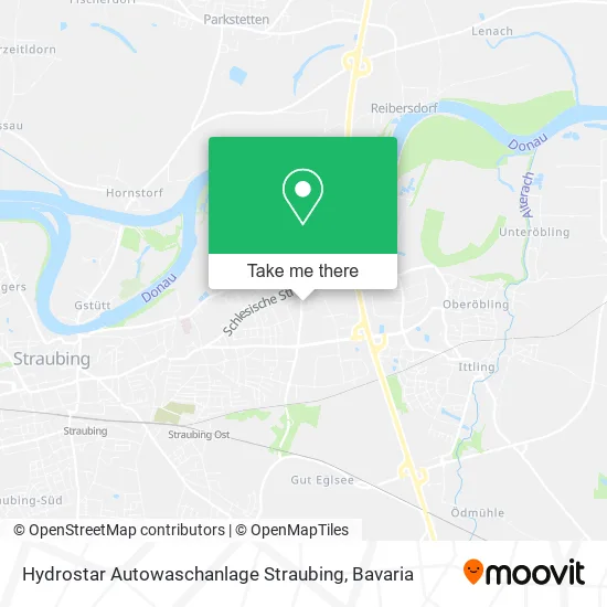 Карта Hydrostar Autowaschanlage Straubing