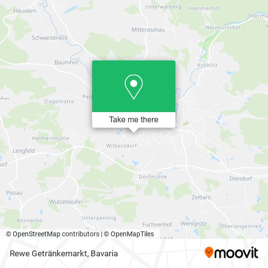 Rewe Getränkemarkt map