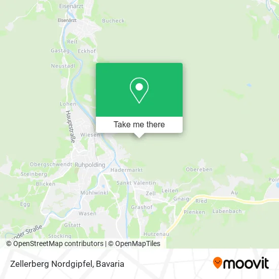 Zellerberg Nordgipfel map