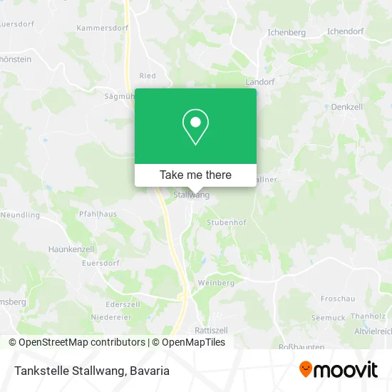 Карта Tankstelle Stallwang