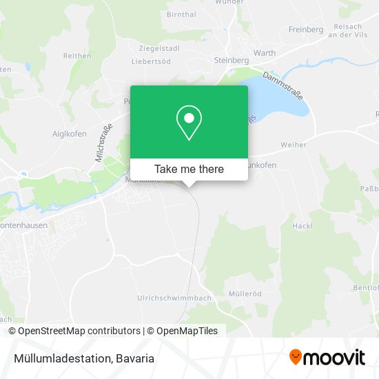 Müllumladestation map