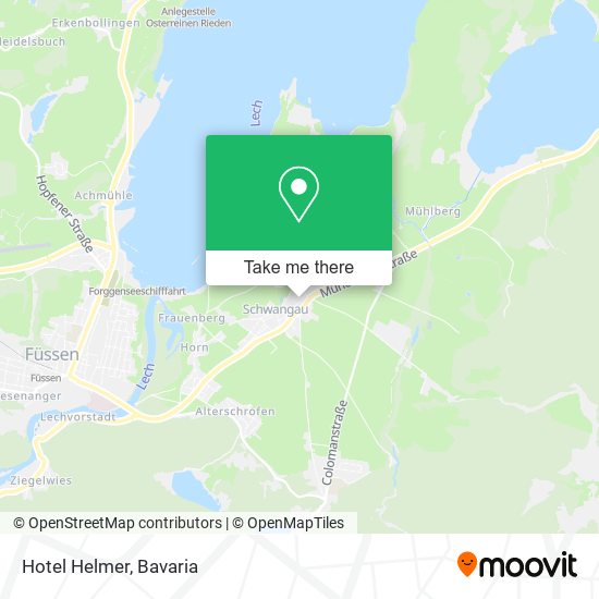 Hotel Helmer map