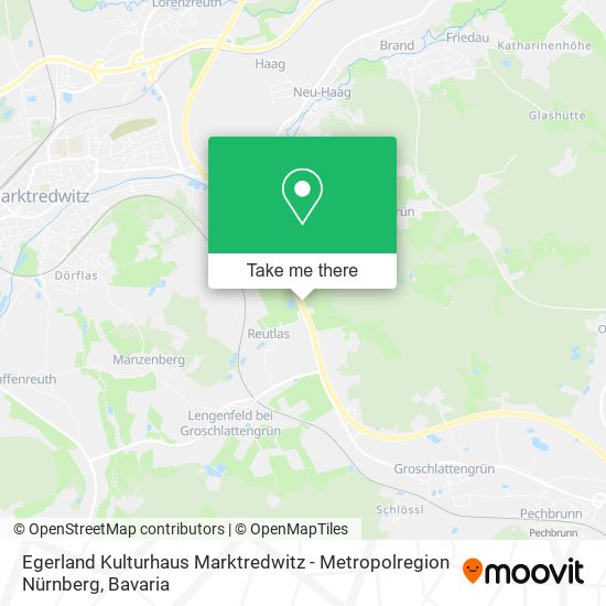 Egerland Kulturhaus Marktredwitz - Metropolregion Nürnberg map