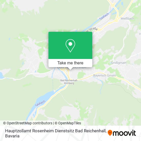 Hauptzollamt Rosenheim Dienstsitz Bad Reichenhall map