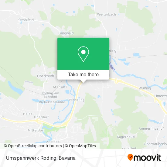 Umspannwerk Roding map
