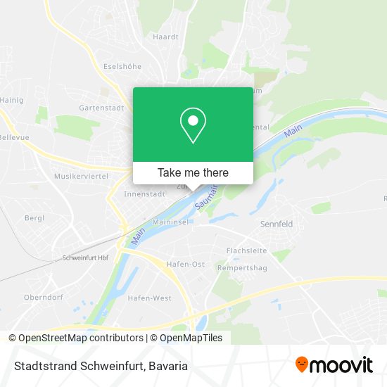 Карта Stadtstrand Schweinfurt