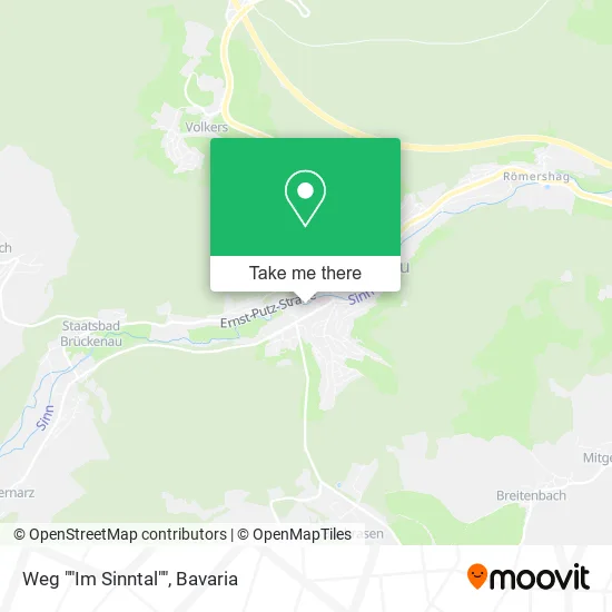 Карта Weg ""Im Sinntal""
