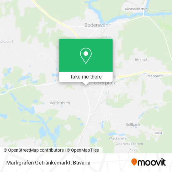 Карта Markgrafen Getränkemarkt