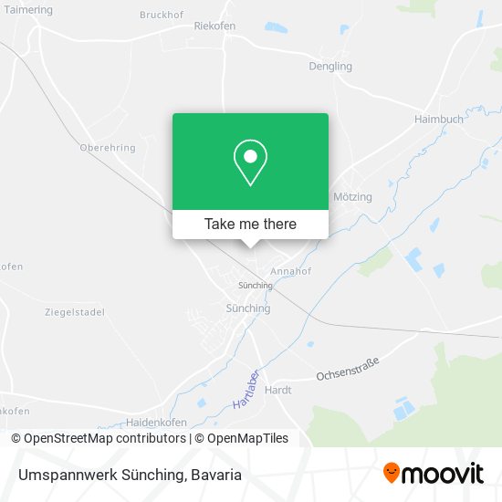 Umspannwerk Sünching map