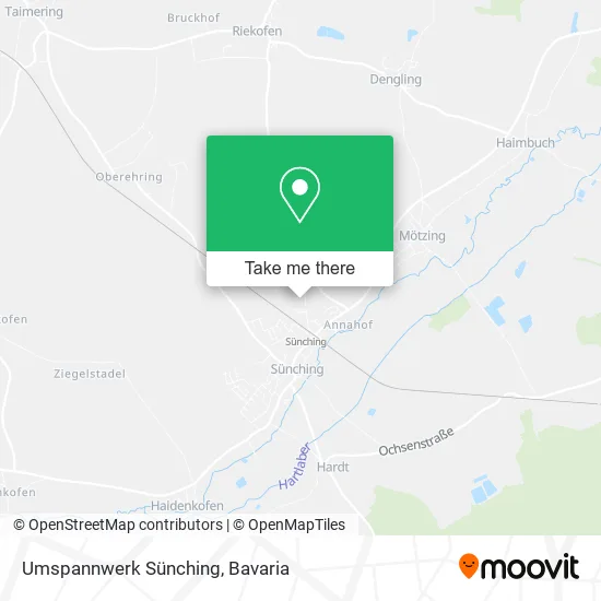 Карта Umspannwerk Sünching