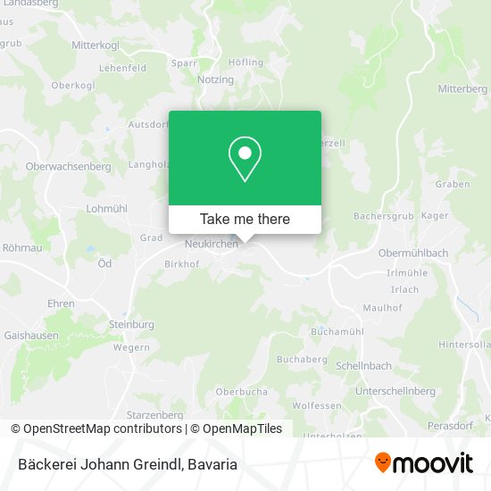 Bäckerei Johann Greindl map