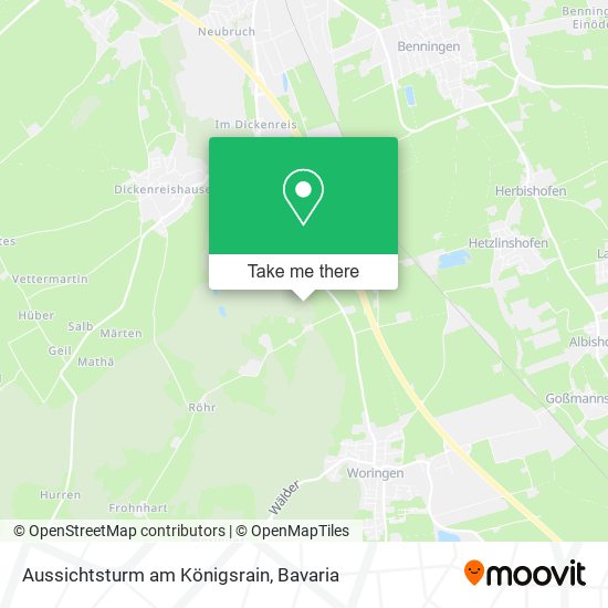Карта Aussichtsturm am Königsrain
