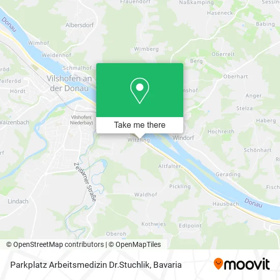Карта Parkplatz Arbeitsmedizin Dr.Stuchlik