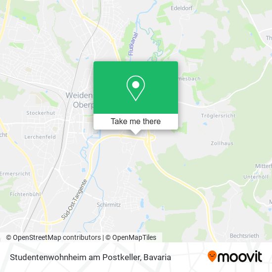 Studentenwohnheim am Postkeller map