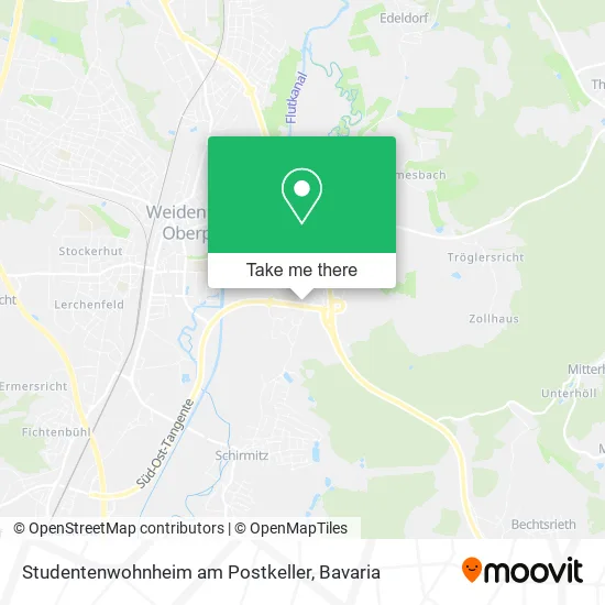 Карта Studentenwohnheim am Postkeller