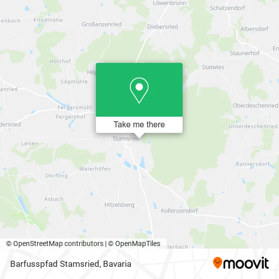 Карта Barfusspfad Stamsried