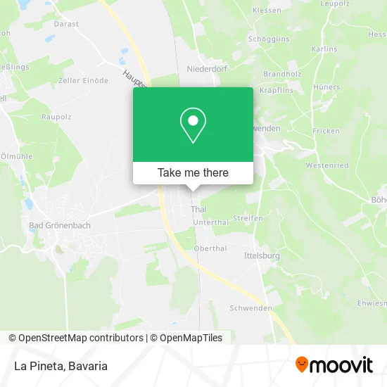 Карта La Pineta