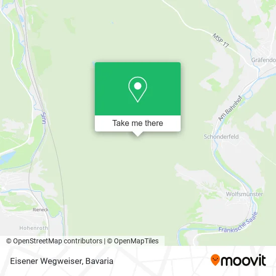 Карта Eisener Wegweiser