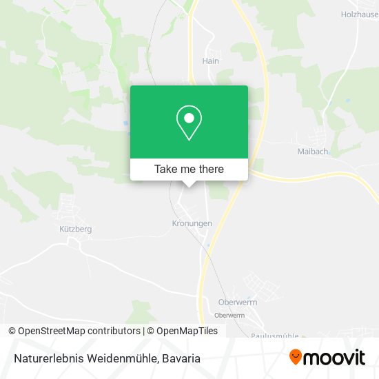 Naturerlebnis Weidenmühle map