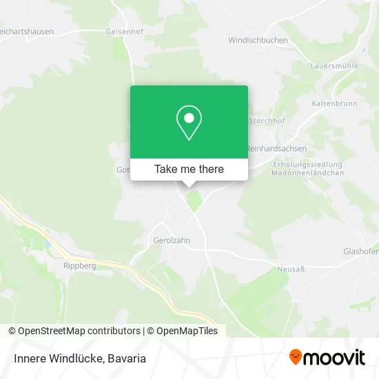 Карта Innere Windlücke