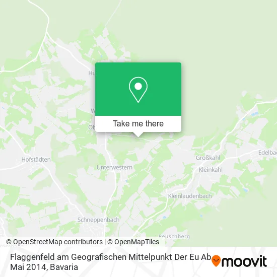 Карта Flaggenfeld am Geografischen Mittelpunkt Der Eu Ab Mai 2014