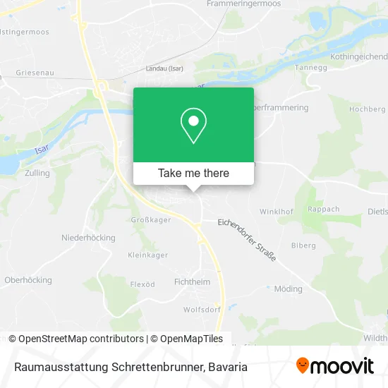 Raumausstattung Schrettenbrunner map
