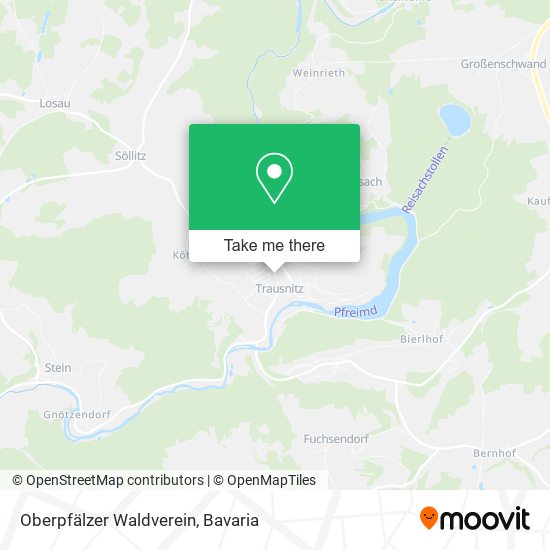 Oberpfälzer Waldverein map