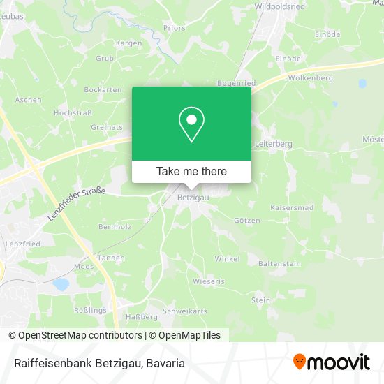 Raiffeisenbank Betzigau map