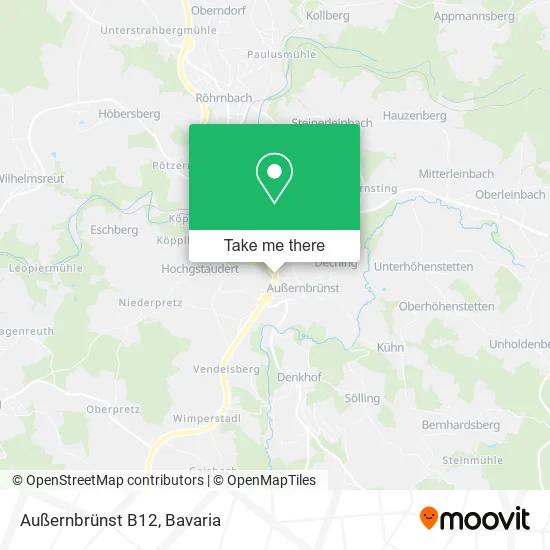 Карта Außernbrünst B12