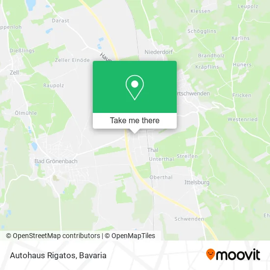Карта Autohaus Rigatos