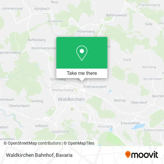 Карта Waldkirchen Bahnhof