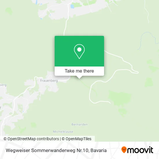 Карта Wegweiser Sommerwanderweg Nr.10