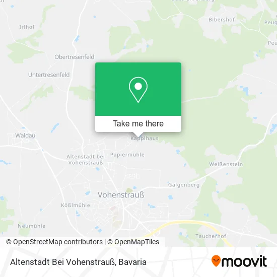 Карта Altenstadt Bei Vohenstrauß