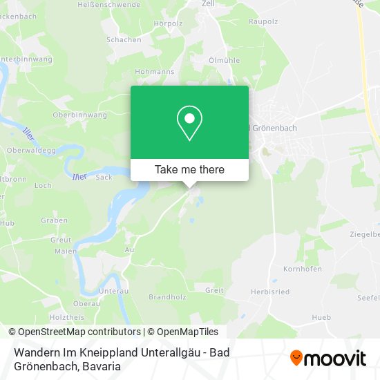Wandern Im Kneippland Unterallgäu - Bad Grönenbach map