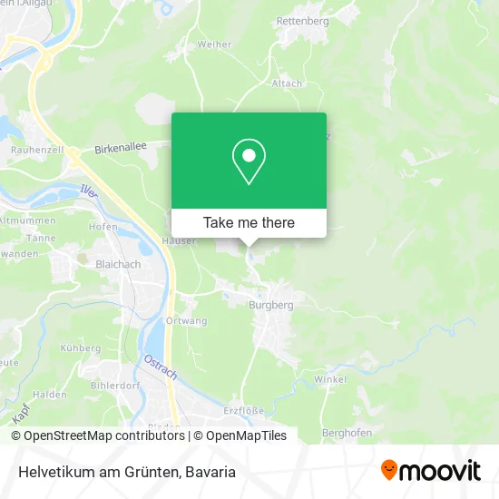 Карта Helvetikum am Grünten