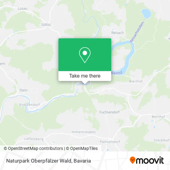Карта Naturpark Oberpfälzer Wald