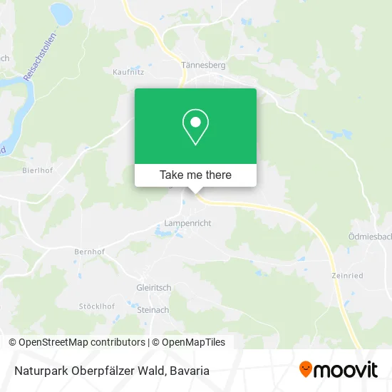 Карта Naturpark Oberpfälzer Wald