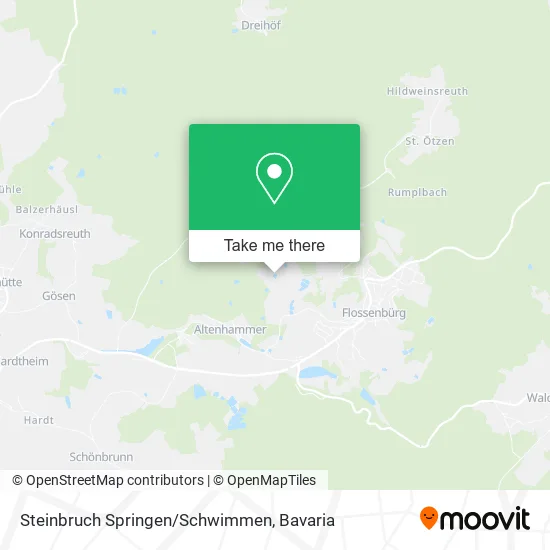 Карта Steinbruch Springen/Schwimmen