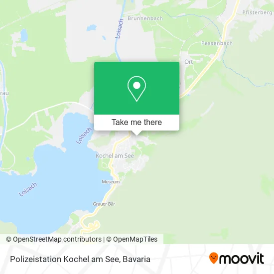 Карта Polizeistation Kochel am See