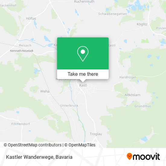 Карта Kastler Wanderwege