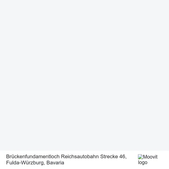 Карта Brückenfundamentloch Reichsautobahn Strecke 46, Fulda-Würzburg